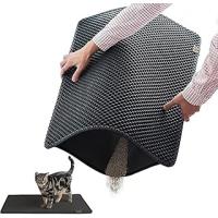 Busstier Elekli Kedi Tuvalet Önü Paspası, Kedi Kumu Paspası, Evcil Hayvan Hijyenine Özel Tasarım, Kolay Temizlenebilir ve Toz Tutucu