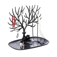 Busstier Geyik Tasarımlı Takı Standı, Yüzük, Küpe, Kolye Askılığı, Şık Mücevher Organizer, Estetik ve Dayanıklı Tasarım (Siyah)