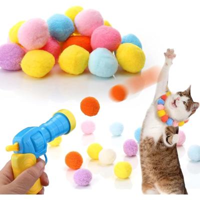 Busstier İnteraktif Kedi Oyun Tabancası - Peluş Toplarla Eğlenceli Oyun Zamanı, Ekstra Peluş Toplar