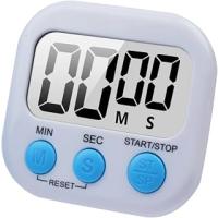 Büyük LCD Ekran Dijital Pişirme Zamanlayıcı Mutfak Zamanlayıcı Geri Sayım ve Kronometre ile. Yemek pişirme, Fitness, Çocuk Çalışma Için Büyük Bip Yüksek Sesli Alarm (BEYAZ)