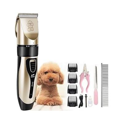 C5 Kırpık 10 In 1 Ayarlanabilir Şarjlı Kedi Köpek Tıraş Makinesi Pet Evcil Hayvan Tüy Kesme Aparatlı