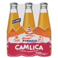 ÇAMLICA Portakal Aromalı Gazoz Cam Şişe 6x200 ml