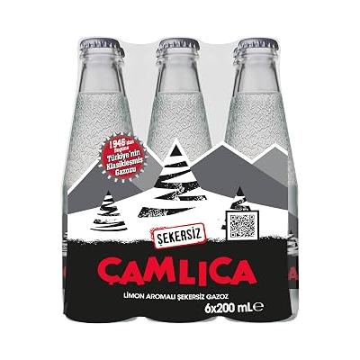 ÇAMLICA Şekersiz Gazoz 6x200 ml