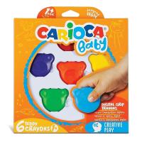 Carioca Teddy Bebek Crayons 6'Li +1 Yaş