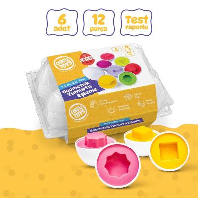 Circle Toys 6'lı Geometrik Yumurta Eşleme Oyunu