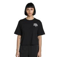 Class Relaxed Crop Kadın Siyah Günlük Stil T-Shirt 68503001