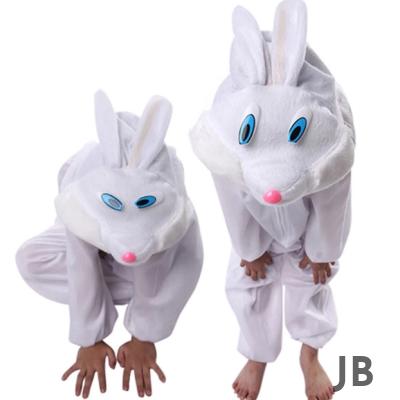 Çocuk Tavşan Kostümü Beyaz Renk 2-3 Yaş 80 Cm