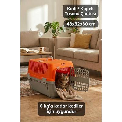Comfort Kedi Köpek Evcil Hayvan Taşıma Çantası Orta Boy 48x32x30 cm
