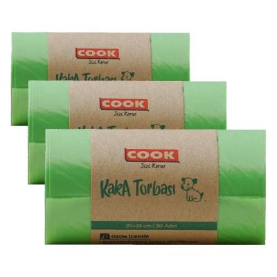 Cook Evcil Hayvan Kaka Torbası (30 adet) (3 paketi)