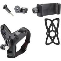 Coverzone Aksiyon Kamera ve Telefon Tutucu Kask Aparatı Gezi Seyahat ve Sürüşlerde Kullanmak için Cep Telefonu Kask Tutucu (Tüm modeller İle Uyumlu) X001