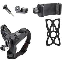 Coverzone Aksiyon Kamera ve Telefon Tutucu Kask Aparatı Gezi Seyahat ve Sürüşlerde Kullanmak için Cep Telefonu Kask Tutucu (Tüm modeller İle Uyumlu) X001