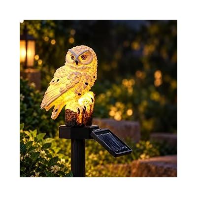 Coverzone Baykuş Figürlü Güneş Enerjili Solar Bahçe Aydınlatması IP44 S18