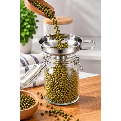 Coverzone Paslanmaz Çelik Huni, Saplı Geniş Ağızlı Mutfak Hunisi, Kavanoz ve Şişe Dolum Aparatı, Yağ, Bal, Sos, Un ve Bakliyat İçin Çok Amaçlı Metal Huni, (1 adet) HUN-01 1 ADET