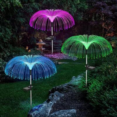 Coverzone Solar Bahçe Lambası 2 Adet, 85 cm RGB Renk Değiştiren Solar Çim Lambası, Fiber Optik Dekoratif Dış Mekan Aydınlatma, Otomatik Açma Kapama | S51