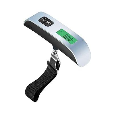 Coverzone Taşınabilir Dijital Bagaj Terazisi – 50kg / 110lb Kapasiteli, LCD Ekranlı, Sıcaklık Göstergeli, Düşük Pil Uyarılı, 10g Hassasiyetli, Seyahat için Elektronik Kantar DWS-09