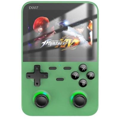 D007 Plus Android Taşınabilir Retro El Atarisi Game Oyun Konsolu HD IPS 3.5 Ekran -10.000+ Oyunlu Yeşil