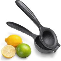 Deconox Döküm Limon Sıkacağı 24 cm, Siyah Metal Büyük Boy Manuel Narenciye Presi, Limon Portakal Nar ve Diğer Narenciyeler İçin El Tipi Meyve Sıkacağı (DÖKÜM LİMON SIKICI)