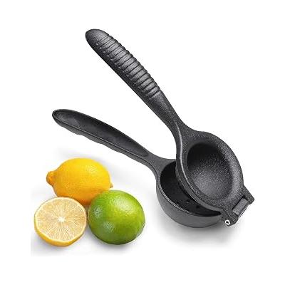 Deconox Döküm Limon Sıkacağı 24 cm, Siyah Metal Büyük Boy Manuel Narenciye Presi, Limon Portakal Nar ve Diğer Narenciyeler İçin El Tipi Meyve Sıkacağı (DÖKÜM LİMON SIKICI)