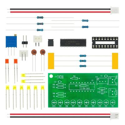 Demonte LM3915 10 Led Vumetre Kit DIY Led Elektronik Ses Müzik Seviye Işık Göstergesi Lehimleme Eğitim Devresi Spektrum Analizör