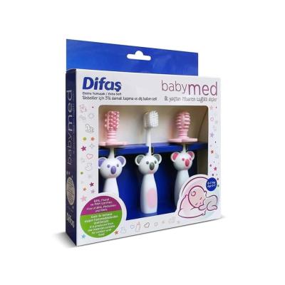 Difaş Baby Med Bebek Ağız Bakım Seti (Pembe)