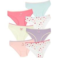 DomiKids Kız Çocuk Pamuklu Külot 7'Li Paket