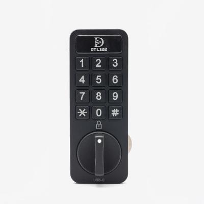 DTL122 Elektronik Dolap Kilidi – Dijital Şifreli Tuş Takımı, Type-C Şarjlı, Anahtarsız Akıllı Güvenlik, Ofis, Ev ve Çekmeceler İçin