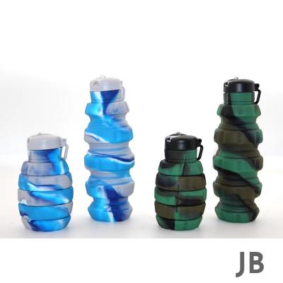 El Bombası Tasarımı Katlanabilir Portatif Silikon Su Şişesi 500 Ml Alk3139