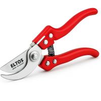 Eltos Profesyonel Bağ Makası, 8", 65MN Karbon Çelik Bıçaklı, Polipropilen Saplı, Bypass, Ergonomik, Budama, Dal Kesme Aleti, Bahçe, Çiçek, Bitki Budayıcı