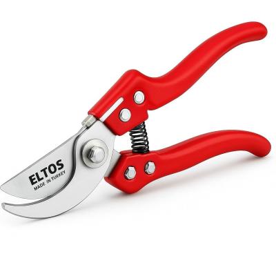 Eltos Profesyonel Bağ Makası, 8", 65MN Karbon Çelik Bıçaklı, Polipropilen Saplı, Bypass, Ergonomik, Budama, Dal Kesme Aleti, Bahçe, Çiçek, Bitki Budayıcı