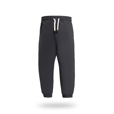 Erkek/Kız Çocuk Cepli Jogger Eşofman Altı Paçası Lastikli Füme