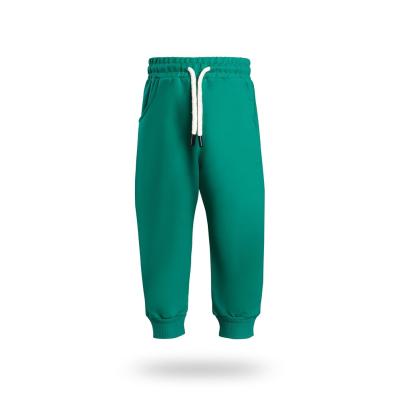 Erkek/Kız Çocuk Jogger Eşofman Altı Cepli Paçası Kaşkorseli Yeşil