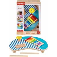 Fisher-Price Ahşap Müzik Keyfi 3 Ahşap Parçadan Oluşan Perküsyon Enstrümanları HXT91