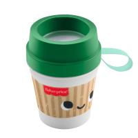 Fisher-Price Keyifli Aktiviteler Kahve Keyfi Dişlik, BPA içermeyen çıngıraklı yenidoğan oyuncağı, 3 ay ve üzeri bebekler için duyusal gelişimi destekleyen oyunlar, JMF08