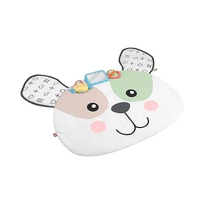Fisher-Price Yenidoğanlar için karın üstünde oynama oyuncağı, Sevimli Köpekçik Büyük Oyun Minderi ve duyusal gelişim aktiviteleri, HYR51