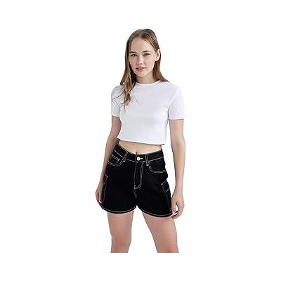 Fitted Pamuklu Kısa Kollu Tişört