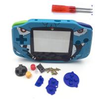 Fortune Cats Gameboy Advance GBA Konsolu Renk Temizle için Yedek Konut Kabuk Kılıf Kapak Cilt Düğmesi