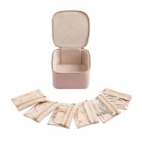 Frebeauty Küçük Seyahat Mücevher Kutusu, 6 Kese Çantalı Seyahat Takı Kılıfı, Taşınabilir Seyahat Takı Düzenleyici, Mini Mücevher Saklama, 9,35 x 11,9 x 11,8 cm, Kadın Kız Çocukları için Hediye Fikri