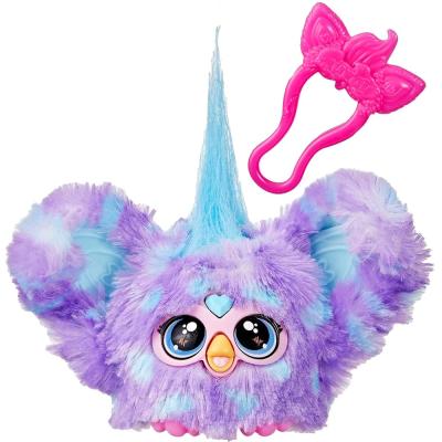 Furby Furblets Groo-Vee Mini Friend, 45+ Sounds & Music, Speaks Only Furbish, Electronic Plush Toys for 6 Year Olds & Up, Purple