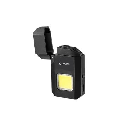gaman PS-M8 Mini Şarjlı Elektronik Çakmak Cob Led Işıklı El Feneri Type-C Şarjlı Gazsız 2in1