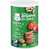 Gerber Organik Buğday ve Yulaflı Domates, Havuç ve Soğanlı Bebek Atıştırmalığı 35 g