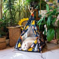 gobypet always the best Kedi Çadırı, Kedi Evi Kolay Kurulum, Yıkanabilir Kedi Çadırı, Kedi Yatağı (Kedili Desen, Large)