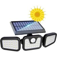 GreenTech Solar Duvar Lambası Hareket Sensörlü 74 SMD LED, Siyah, GT-SL07
