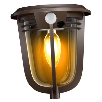 GreenTech Solar Duvar Lambası Hareket Sensörlü Fener, Siyah, GT-SL18