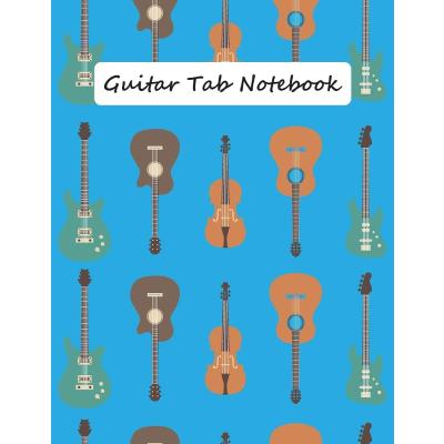 Guitar Tab Notebook: Blank Guitar Tabs, Sheet Music Guitarist Notebook, Chord Boxes, Staff Standard Manuscript, Songwriting And Composition