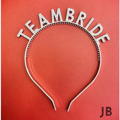 Gümüş Renk Team Bride Taç Plastik – Gelin Ve Nedime Tacı