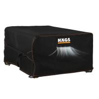 Haegs Bahçe Mobilyası Koruma Örtüsü, 200-200-90cm, Ağır Hizmet Oxford Kumaş, Su Geçirmez, Dış Mekan Veranda Masa Örtüsü, Havalandırmalı Masa ve Sandalye Koruma Kılıfı