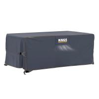 Haegs Bahçe Mobilyası Örtüsü, 230-150-90cm, Ağır Hizmet Oxford Kumaş, Su Geçirmez, Dış Mekan Veranda Masa Örtüsü, Havalandırmalı Masa ve Sandalye Koruma Kılıfı Gri
