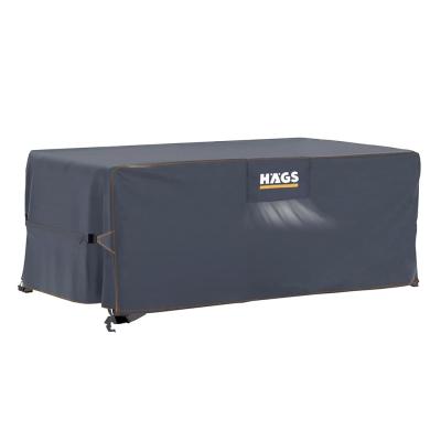 Haegs Bahçe Mobilyası Örtüsü, 230-150-90cm, Ağır Hizmet Oxford Kumaş, Su Geçirmez, Dış Mekan Veranda Masa Örtüsü, Havalandırmalı Masa ve Sandalye Koruma Kılıfı Gri