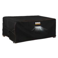 Haegs Bahçe Mobilyası Örtüsü, 230-150-90cm, Ağır Hizmet Oxford Kumaş, Su Geçirmez, Dış Mekan Veranda Masa Örtüsü, Havalandırmalı Masa ve Sandalye Koruma Kılıfı Siyah