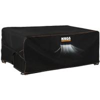 Haegs Bahçe Mobilyası Örtüsü, 240-180-100cm, Ağır Hizmet Oxford Kumaş, Su Geçirmez, Dış Mekan Veranda Masa Örtüsü, Havalandırmalı Masa ve Sandalye Koruma Kılıfı Siyah